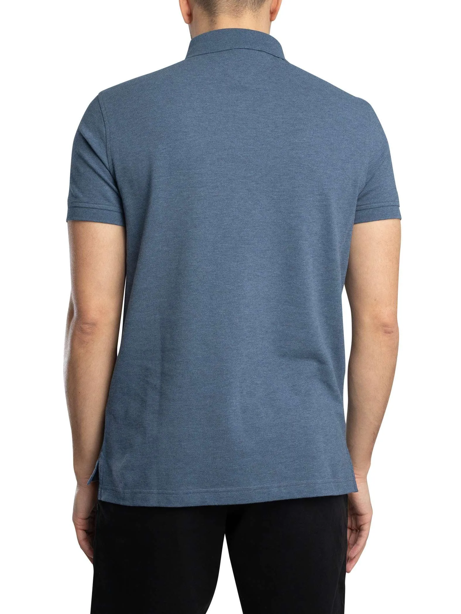 Tommy Hilfiger Uomo Maglietta Polo Maniche Corte 1985 Regular Fit, Blu Faded Indigo Heather, XS - immagine 3
