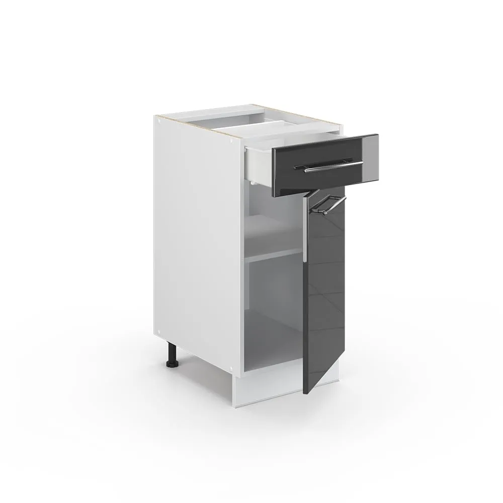 Vicco Mobiletto Base per Cucina Fame-Line, Antracite Lucido, 40 cm - immagine 5