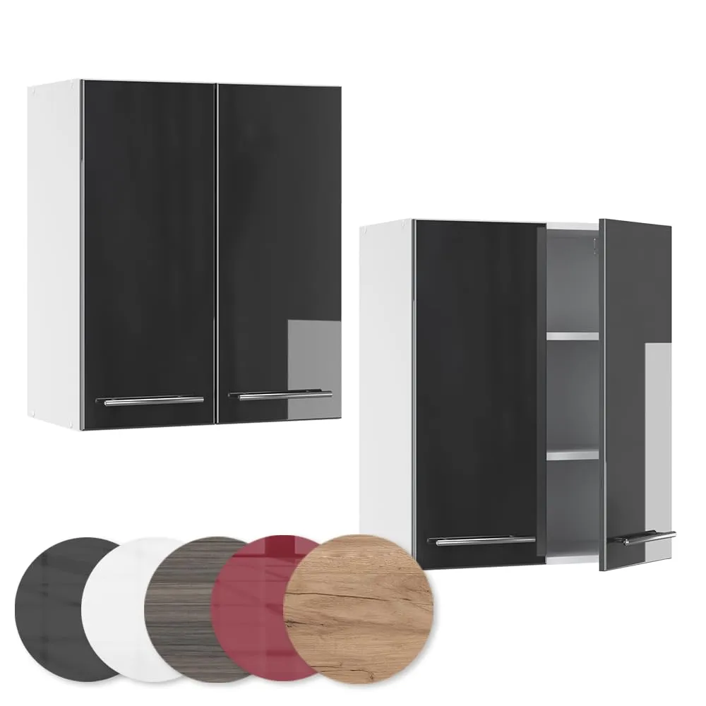 Vicco Pensile da Cucina Fame-Line, Antracite Lucido, 60 cm - immagine 5