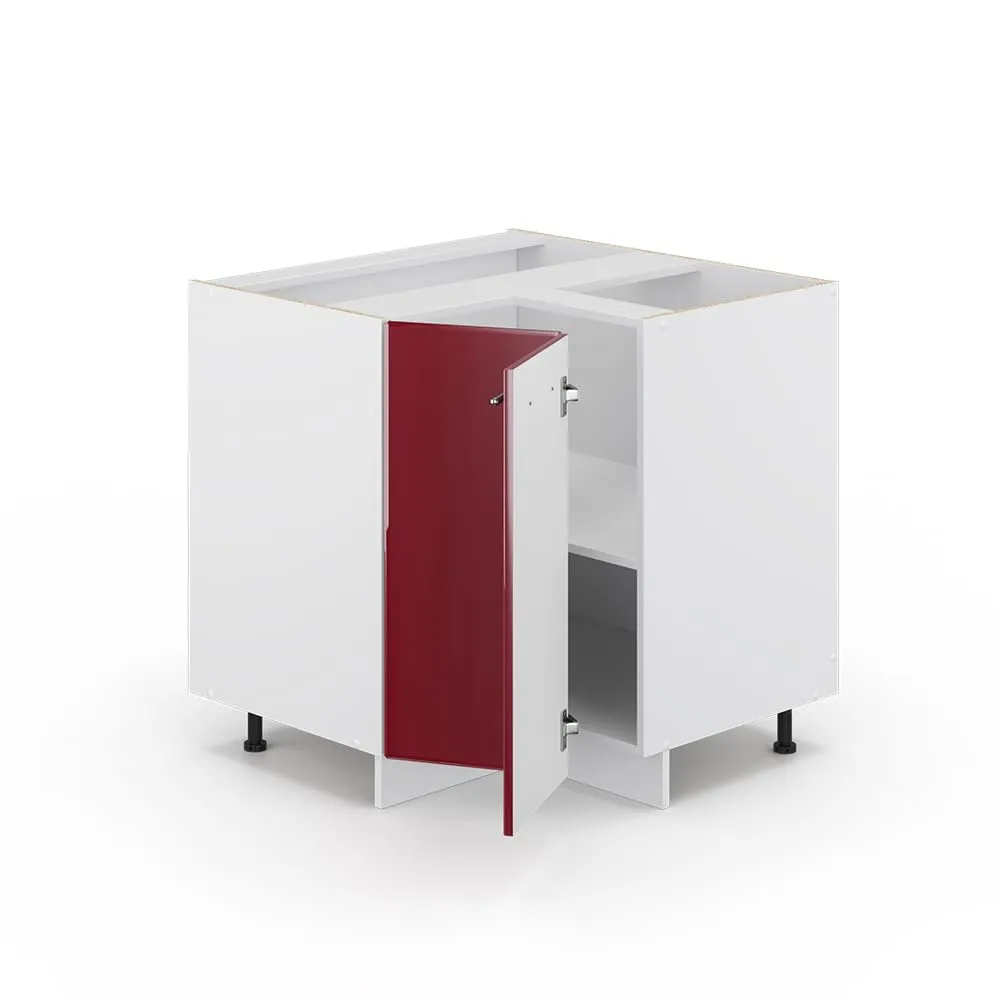 Vicco Mobile ad angolo cucina Fame-Line, Bordeaux lucido, 80.5 cm - immagine 5