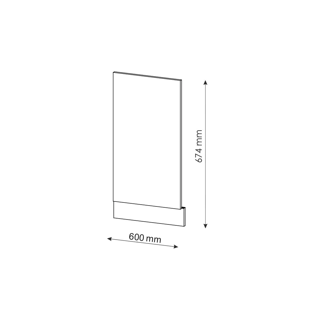 Vicco Pannello Frontale Fame-Line, Bordeaux Lucido, 60 cm - immagine 2