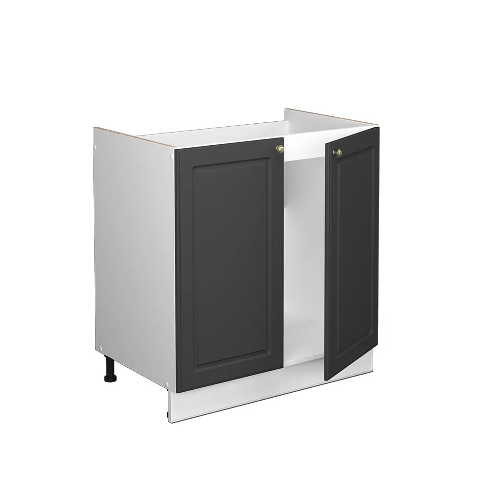 Vicco Mobile Lavello Cucina Fame-Line, Antracite-Oro, 80 cm - immagine 5