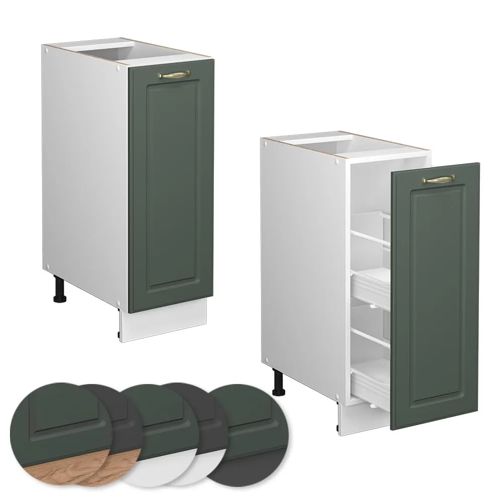 Vicco Fame-Line Dispensa Cucina Verde-oro Country, 30 cm - immagine 6