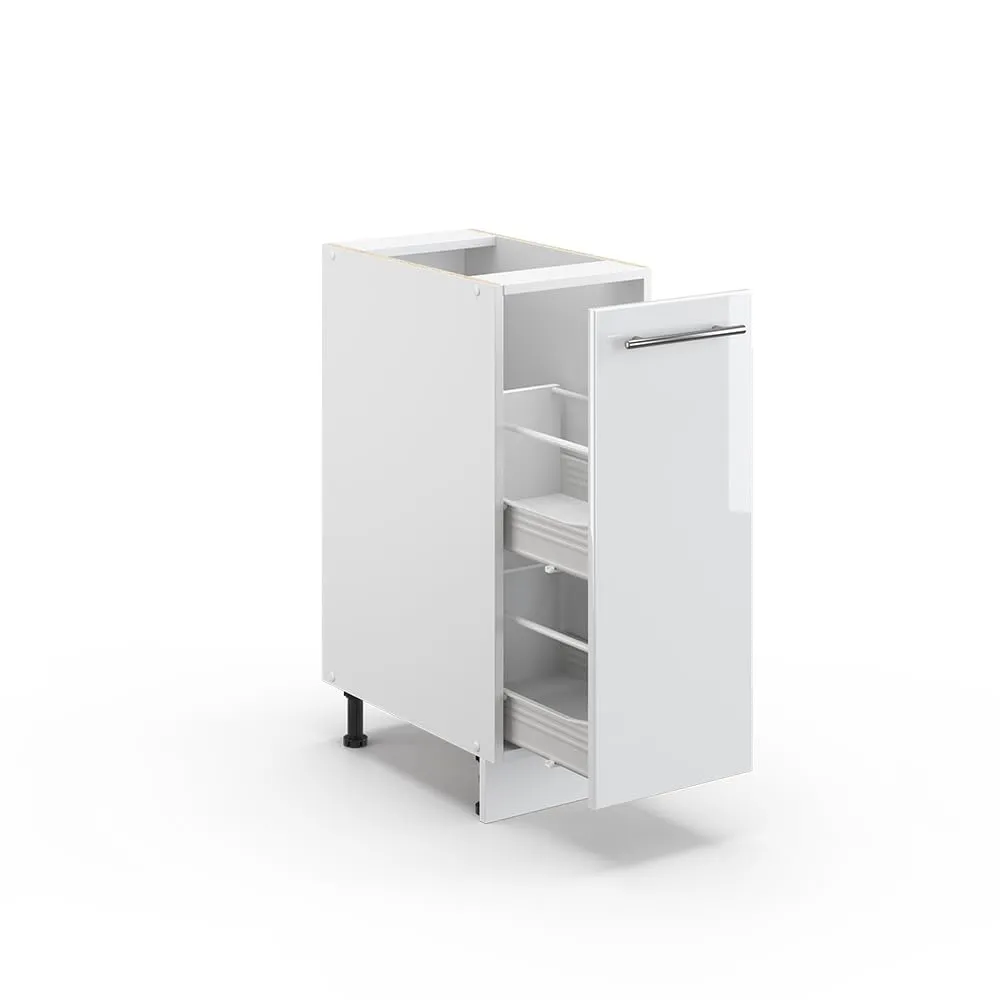 Vicco Fame-Line Dispensa Cucina, Bianco Lucido, 30 cm - immagine 5