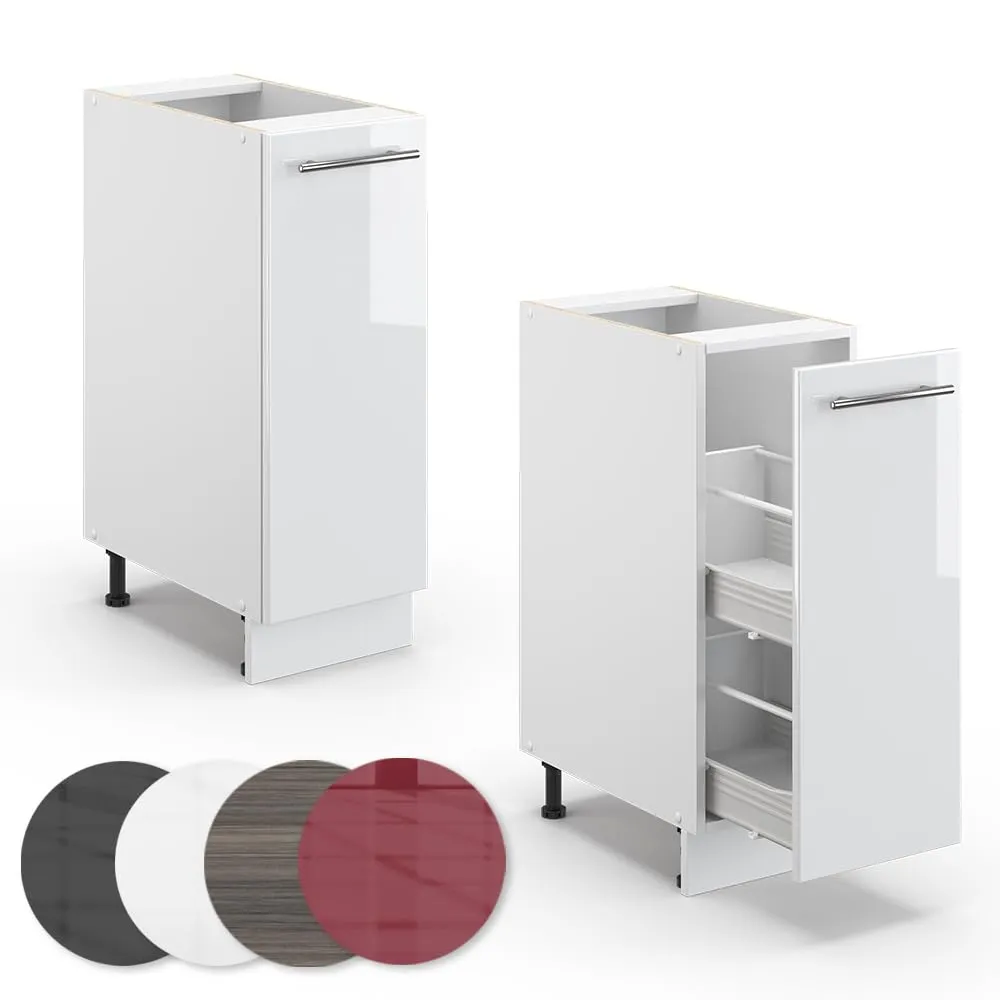 Vicco Fame-Line Dispensa Cucina, Bianco Lucido, 30 cm - immagine 6