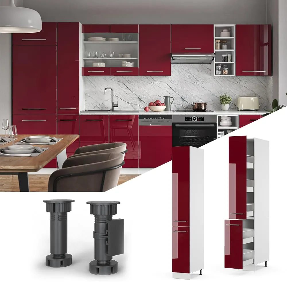 Vicco Armadio da farmacia Fame-Line, Bordeaux lucido, 30 cm - immagine 2