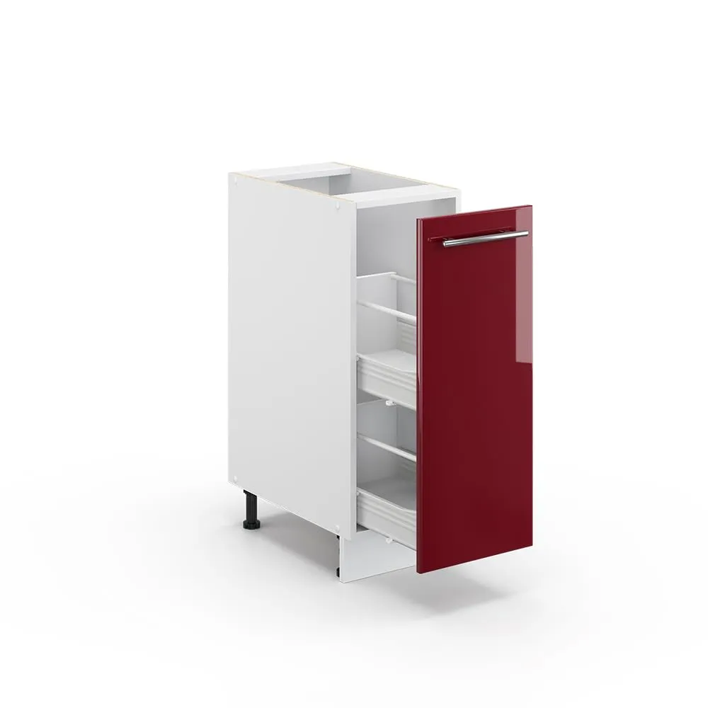 Vicco Fame-Line Dispensa Cucina, Bordeaux Lucido, 30 cm - immagine 5