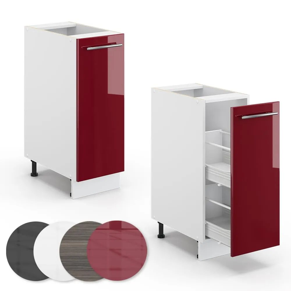 Vicco Fame-Line Dispensa Cucina, Bordeaux Lucido, 30 cm - immagine 6