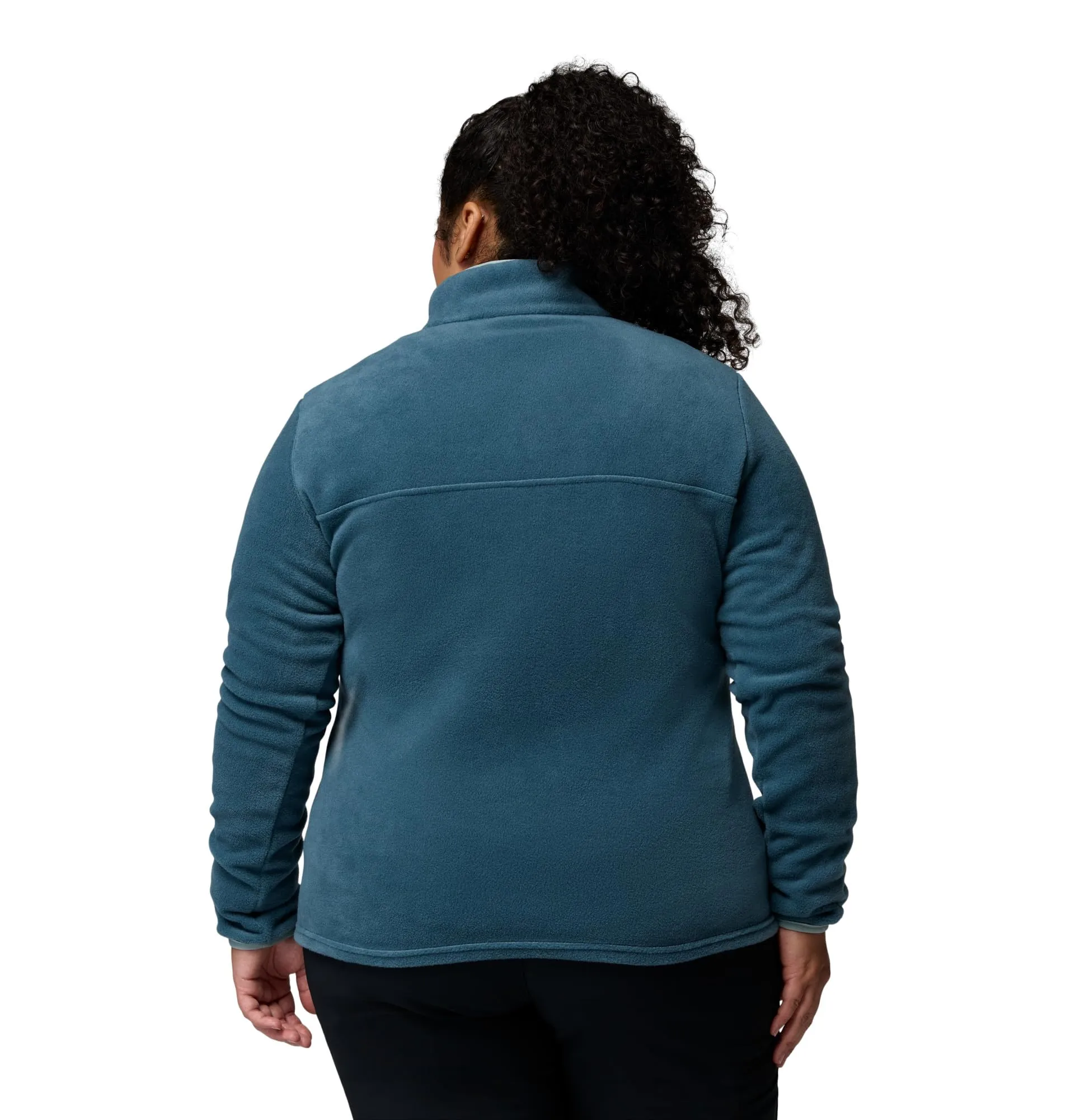 Columbia Benton Springs 1/2 Snap Pull Over II Giacca in pile da donna, Everblue/Crushed Blue, XXL Plus - immagine 6