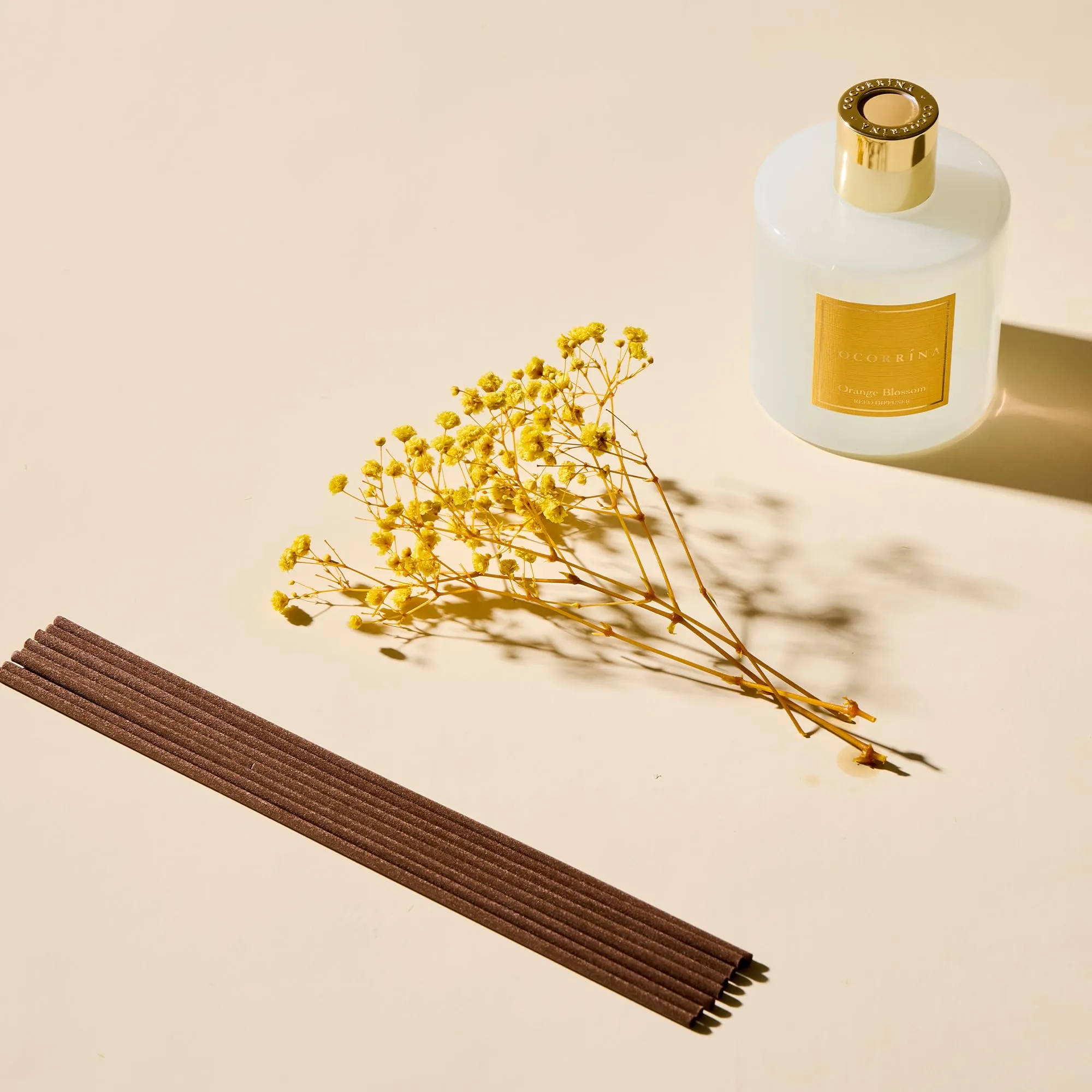 COCORRÍNA Diffusore di Profumo per Ambiente Orange Blossom, 200ml con 8 Bastoncini in Rattan - immagine 3