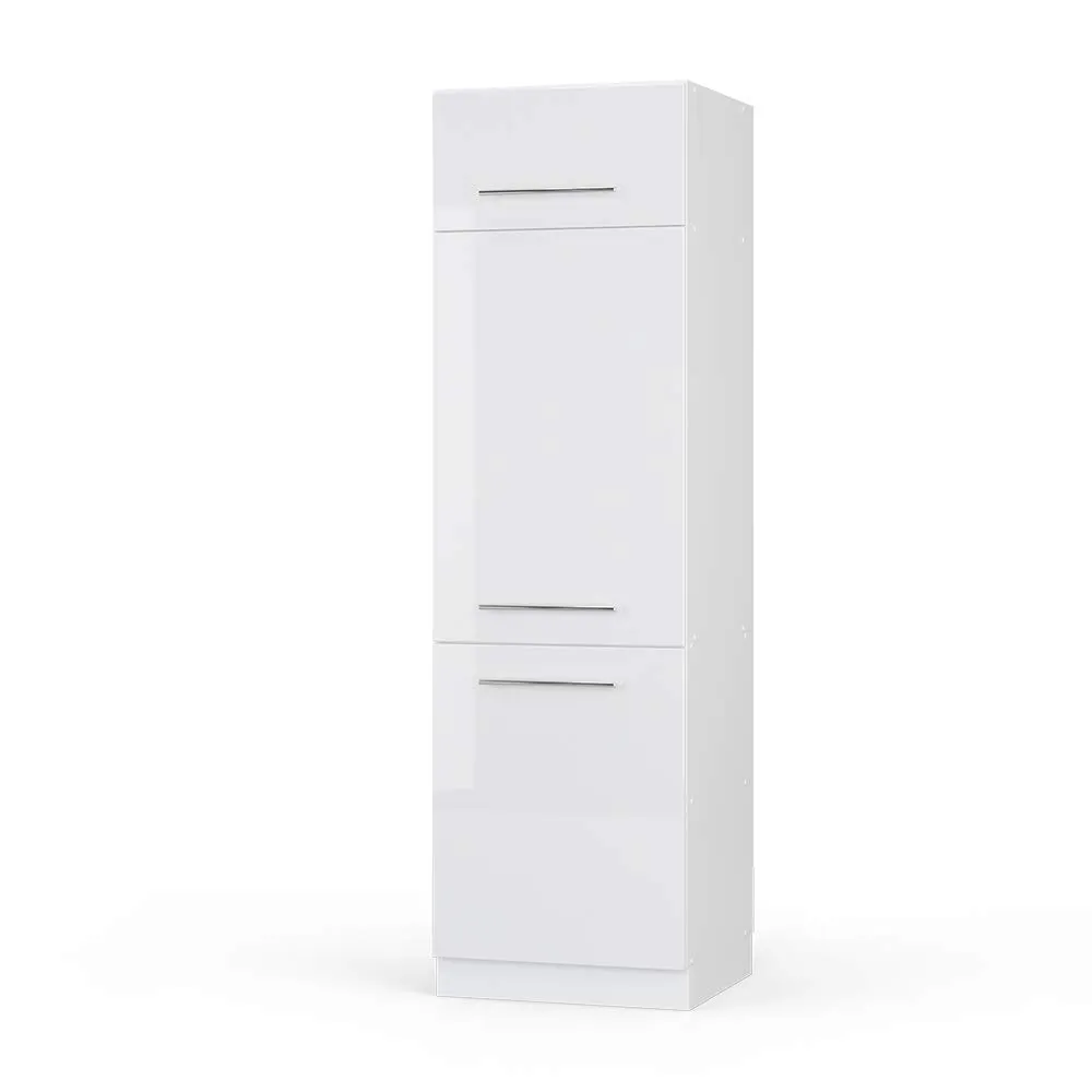 Vicco Fame-Line Armadio Frigorifero, Bianco Lucido, 60 cm - immagine 1