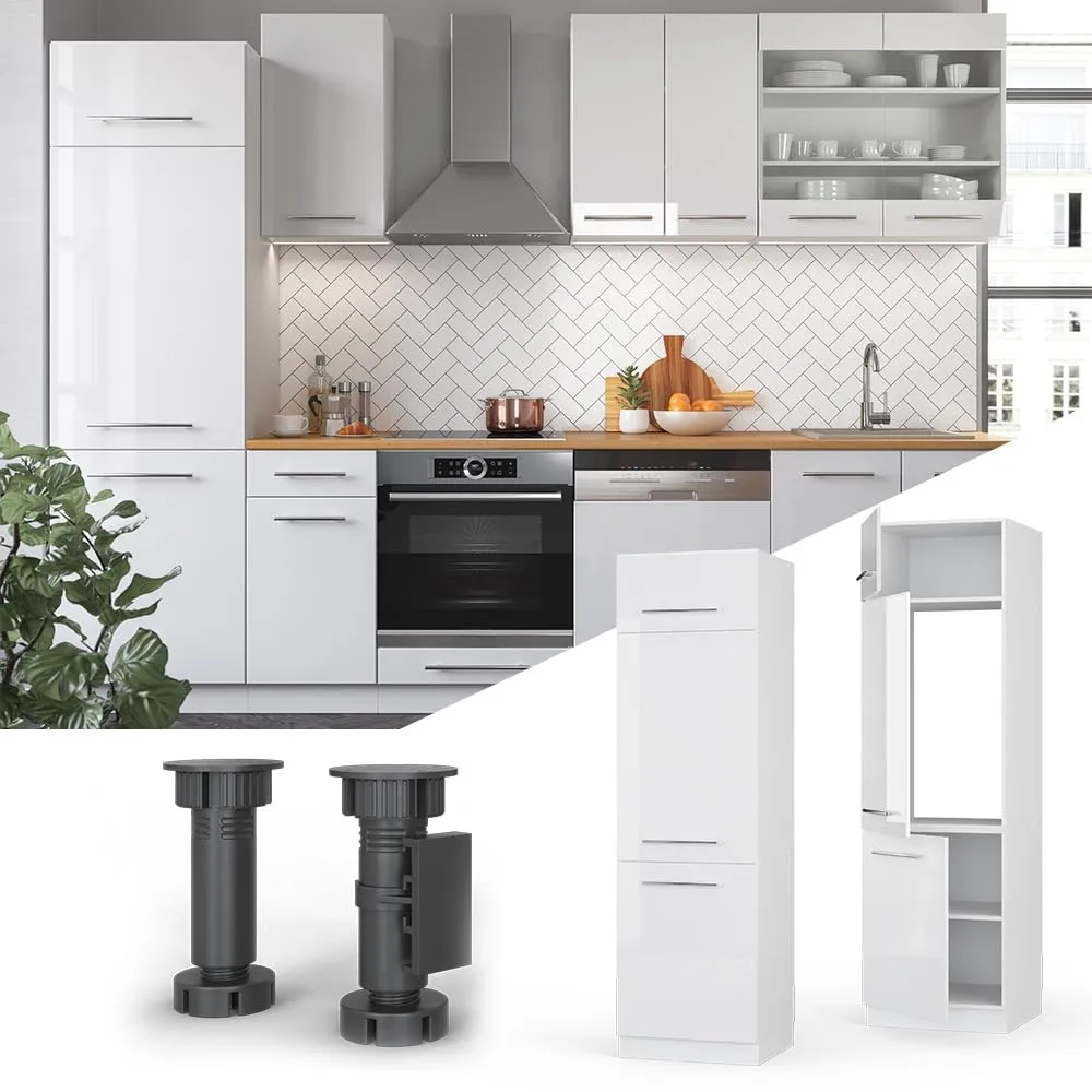 Vicco Fame-Line Armadio Frigorifero, Bianco Lucido, 60 cm - immagine 2