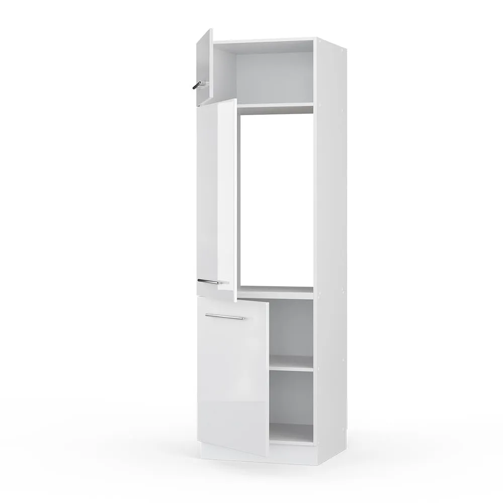 Vicco Fame-Line Armadio Frigorifero, Bianco Lucido, 60 cm - immagine 4