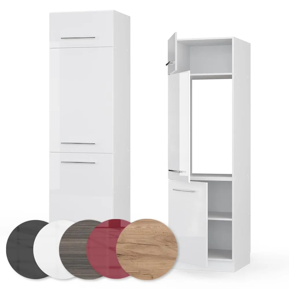 Vicco Fame-Line Armadio Frigorifero, Bianco Lucido, 60 cm - immagine 5