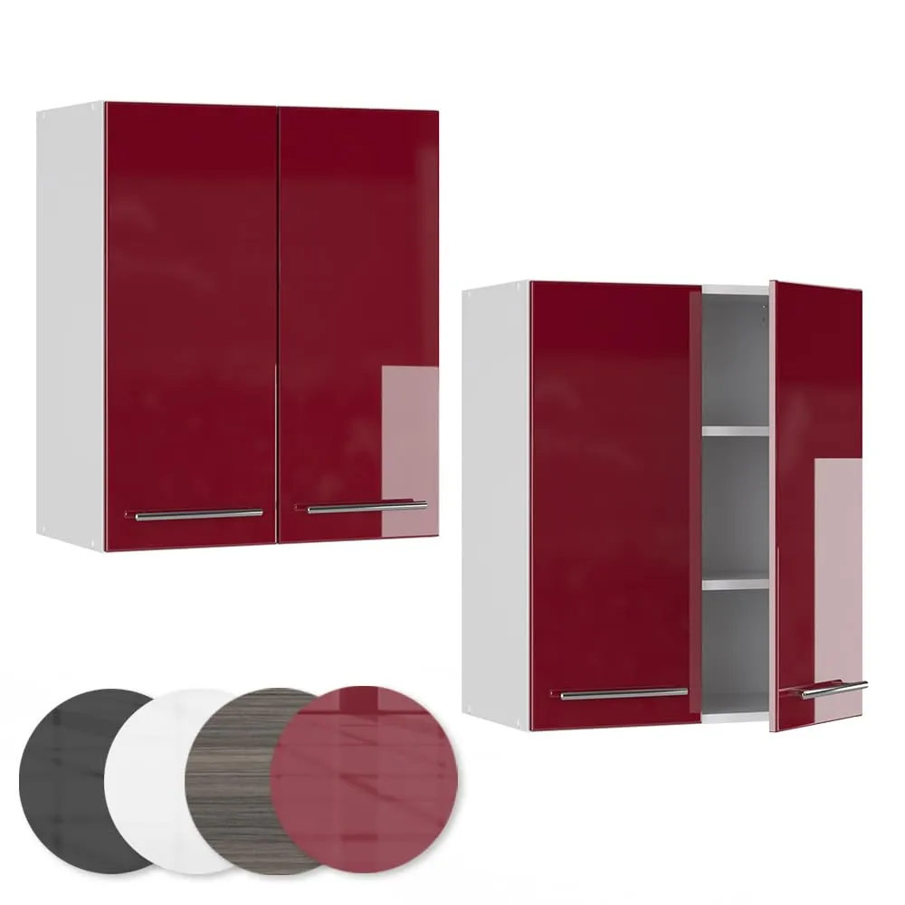 Vicco Pensile da cucina Fame-Line, Bordeaux lucido, 60 cm - immagine 5