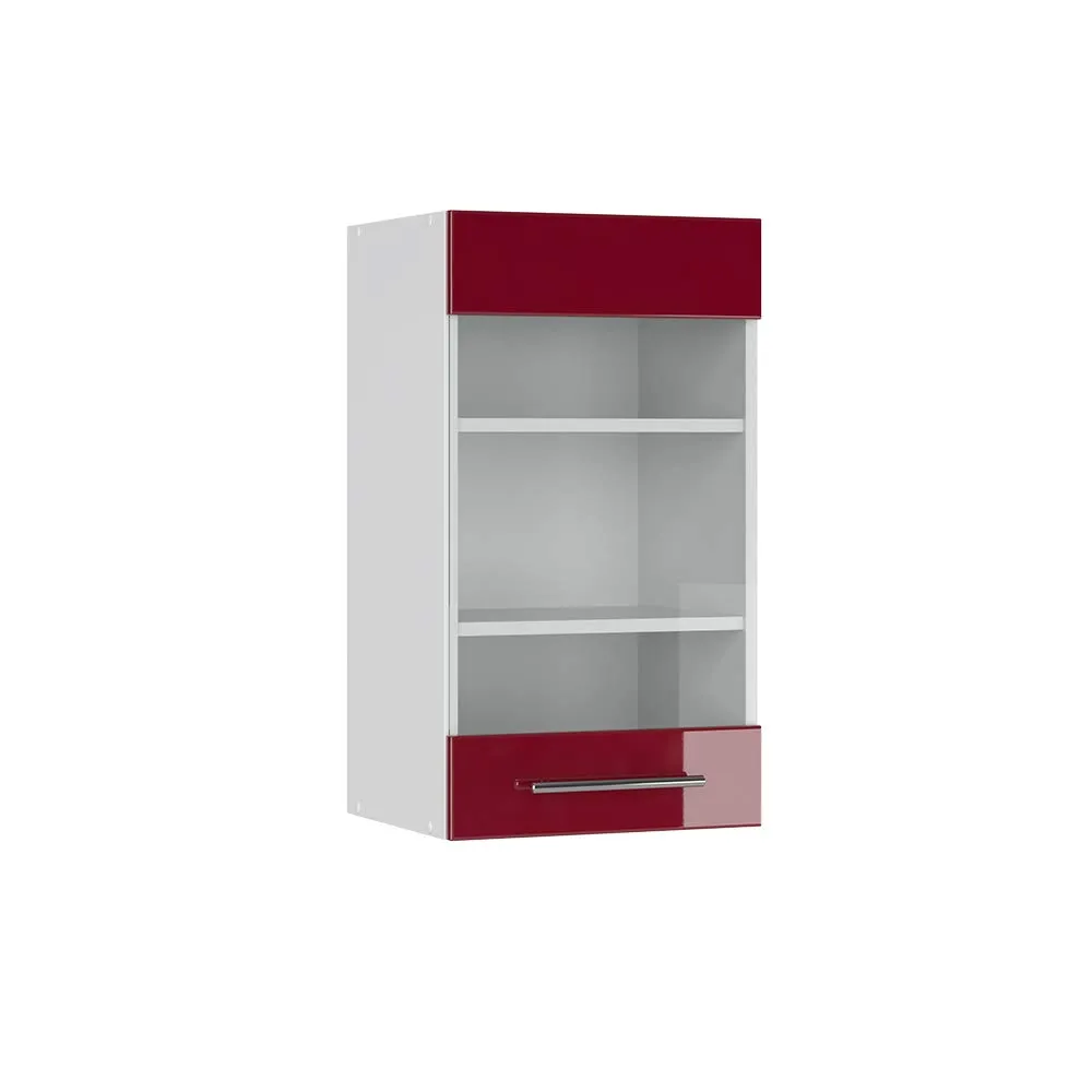 Vicco Mobile da cucina in vetro Fame-Line, Bordeaux lucido, 40 cm - immagine 1