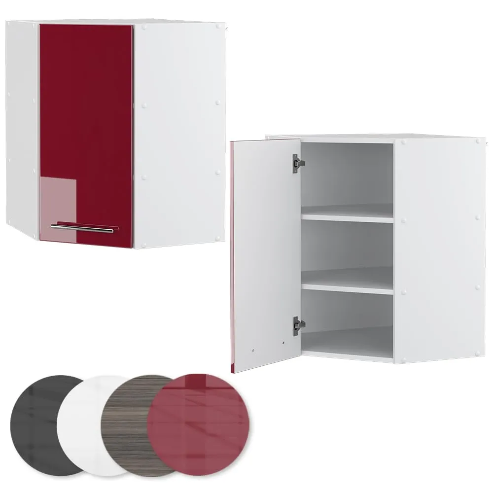 Vicco Mobile angolare da cucina Fame-Line, Bordeaux lucido, 57 cm - immagine 5