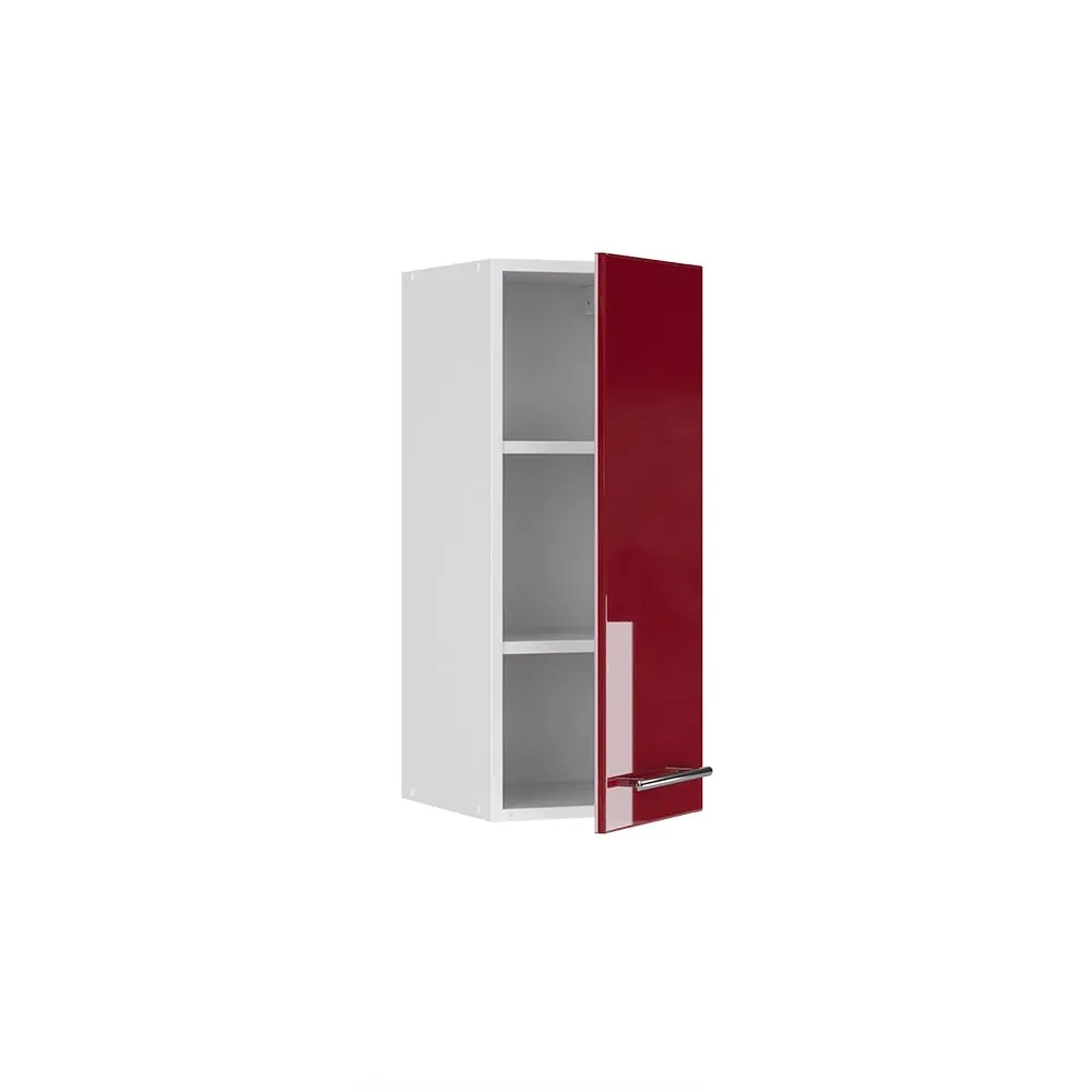 Vicco Pensile da cucina Fame-Line, Bordeaux lucido, 30 cm - immagine 4