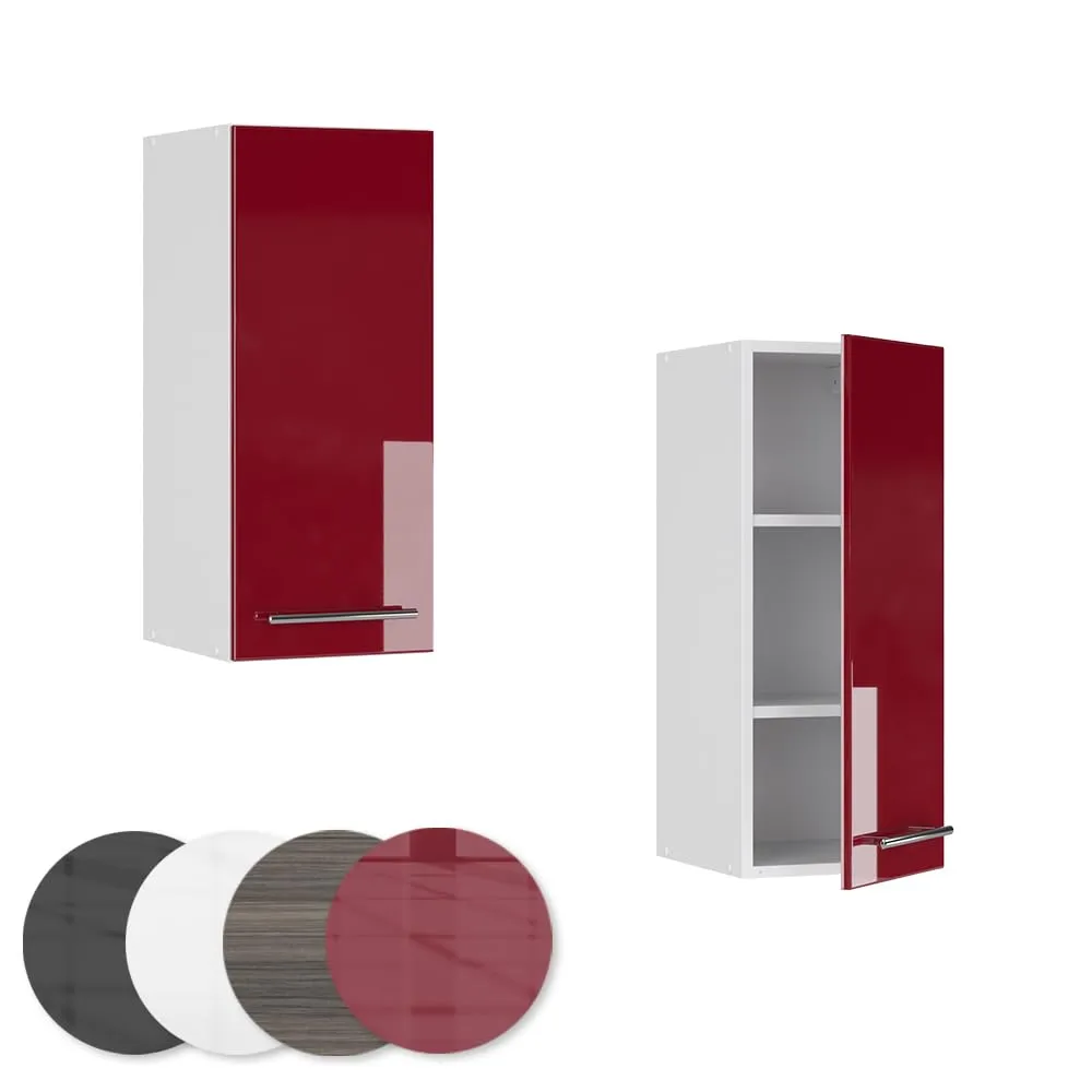 Vicco Pensile da cucina Fame-Line, Bordeaux lucido, 30 cm - immagine 5