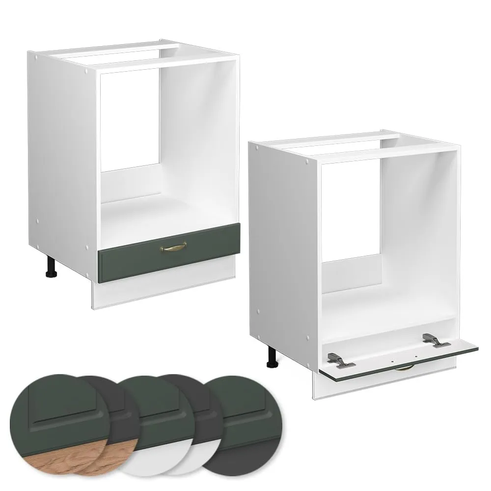 Vicco Fame-Line Mobile per forno da incasso, Verde-oro country, 60 cm - immagine 6