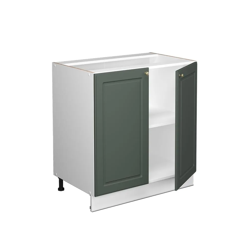 Vicco Mobiletto Base Cucina Fame-Line, Verde-oro Country/Bianco, 80 cm - immagine 5