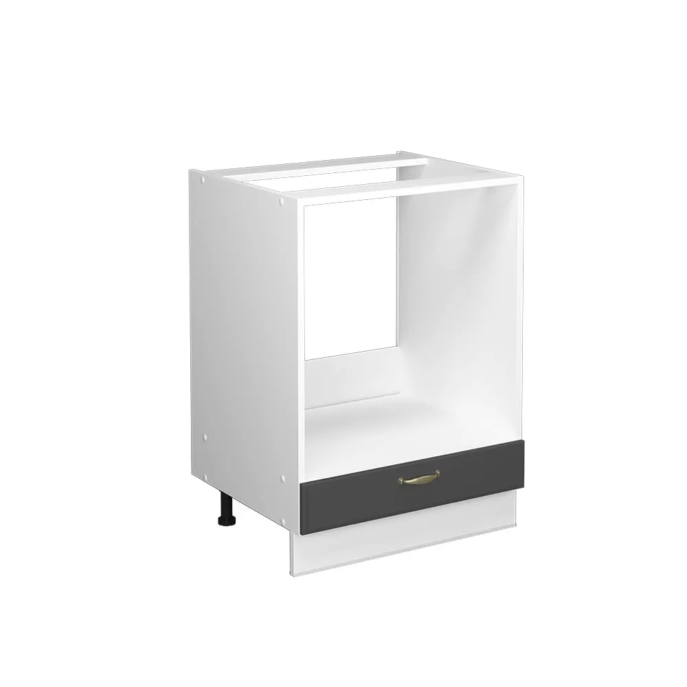 Vicco Mobile per forno da incasso Fame-Line, Antracite-oro, 60 cm - immagine 1