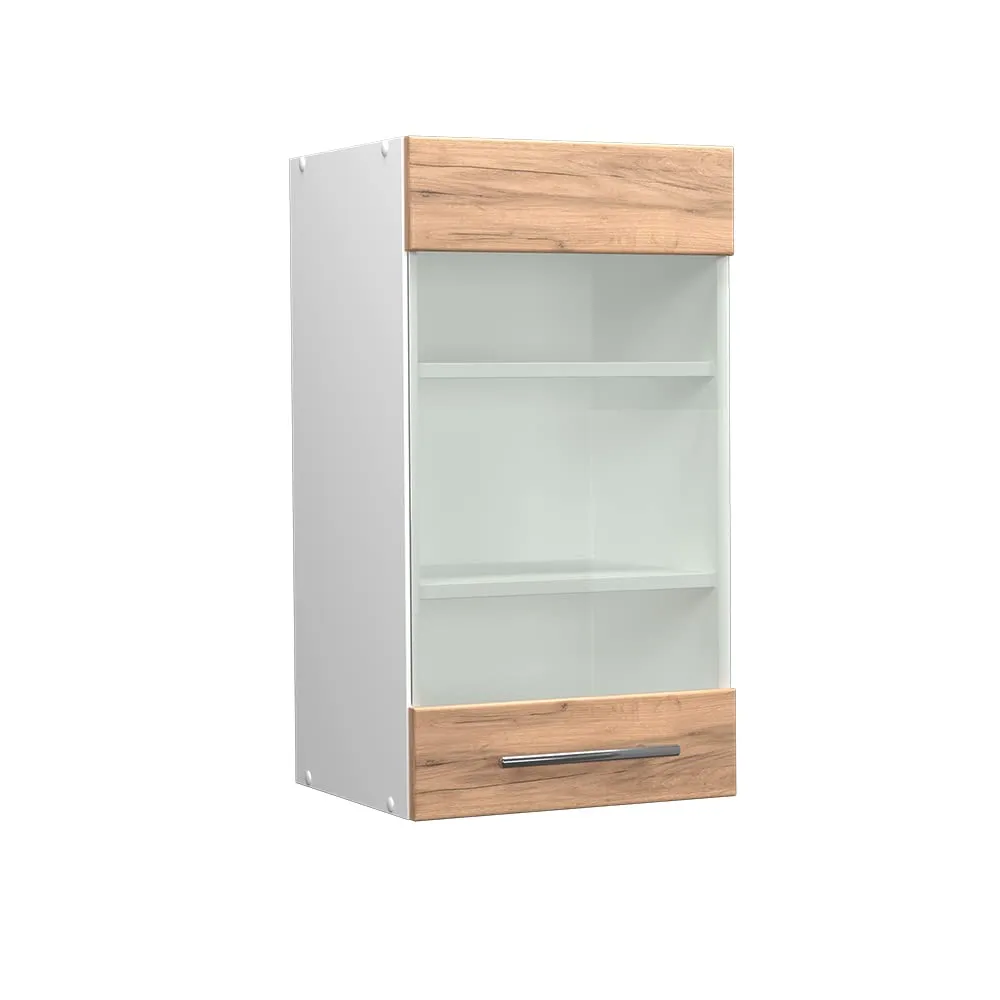 Vicco Mobile da cucina in vetro Fame-Line, Rovere dorato, 40 cm - immagine 1