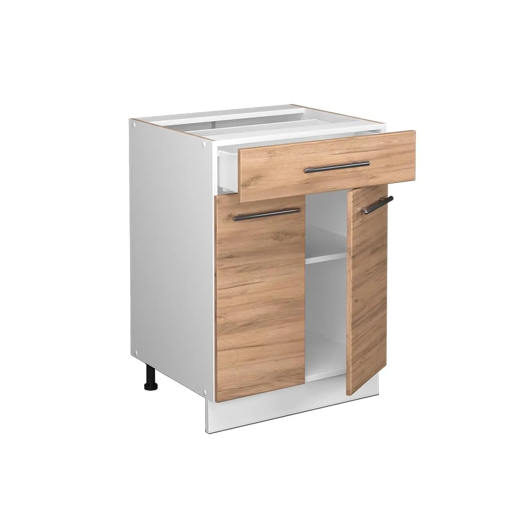 Vicco Mobiletto base per cucina Fame-Line, Rovere dorato, 60 cm - immagine 5