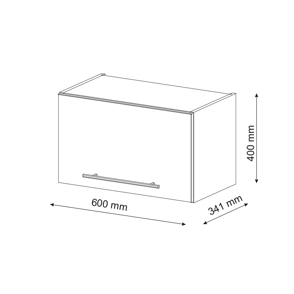 Vicco Pensile da cucina Fame-Line, Antracite lucido, 60 cm - immagine 3