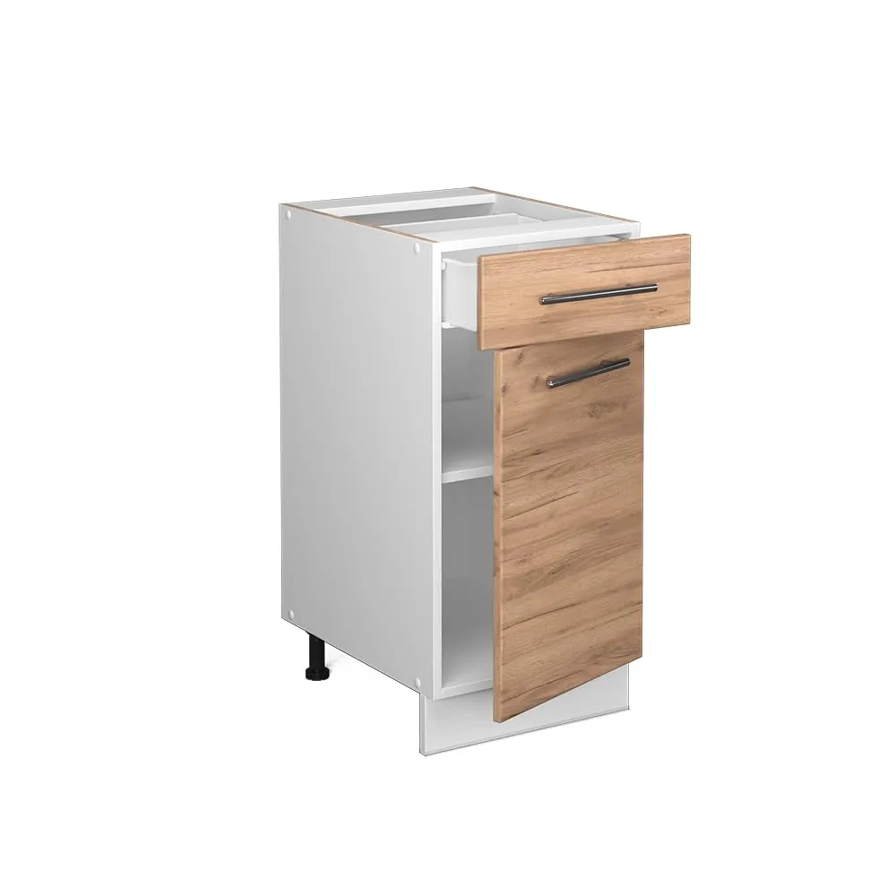 Vicco Mobiletto base per cucina Fame-Line, Rovere dorato, 40 cm - immagine 5