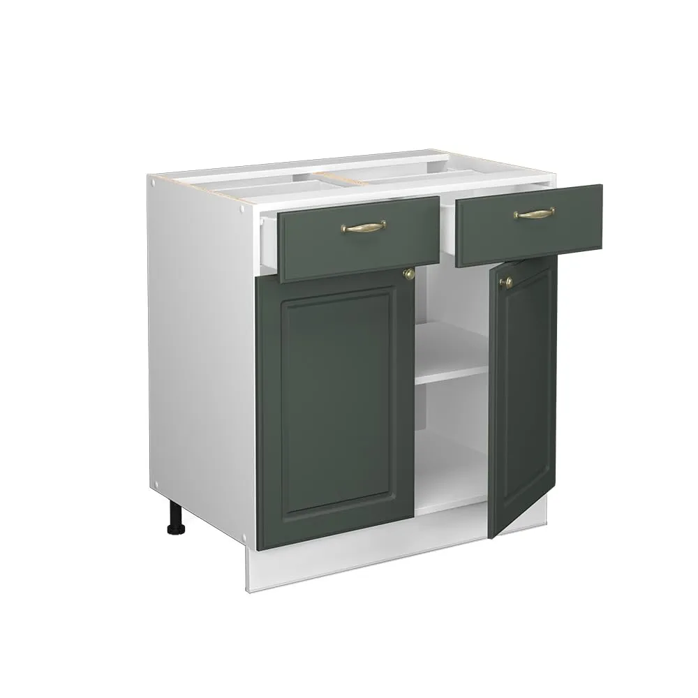 Vicco Mobiletto base per cucina Fame-Line, Verde-oro country, 80 cm - immagine 5