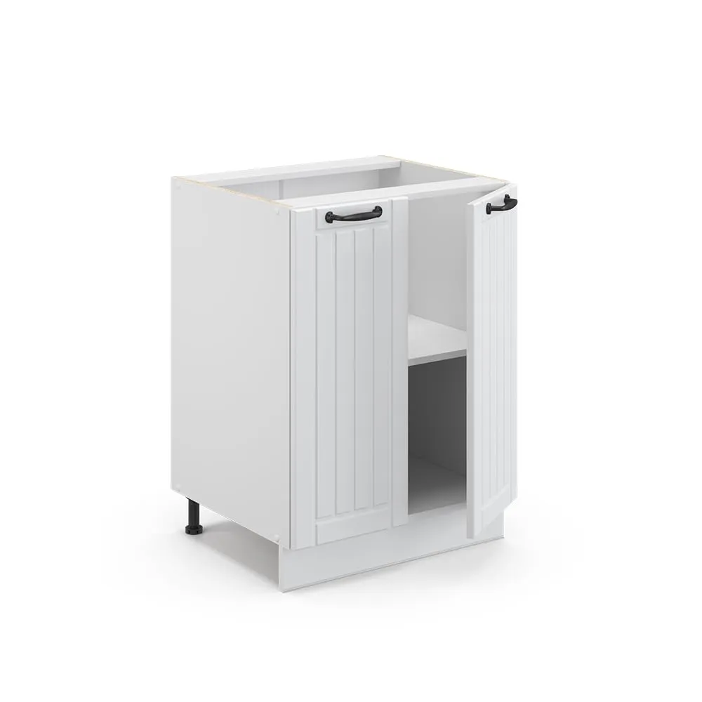 Vicco Mobiletto Base Cucina Fame-Line, Bianco Country, 60 cm - immagine 5