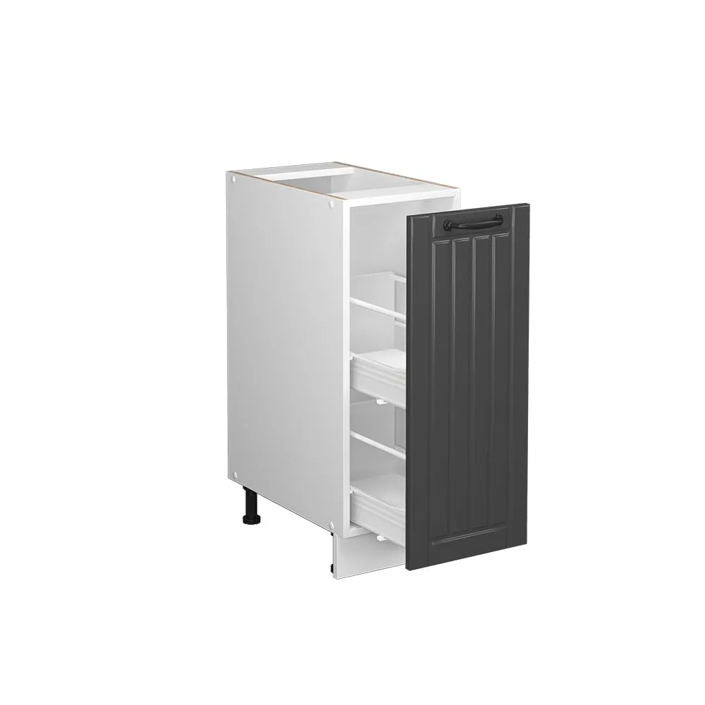 Vicco Fame-Line Dispensa Cucina con Cassetto Estraibile, Antracite Country, 30 cm - immagine 5