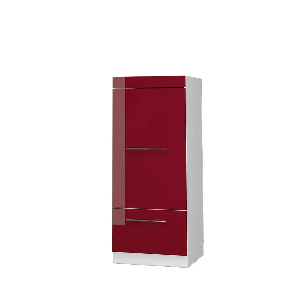 Vicco Mobile Cucina Dispensa Fame-Line, Bordeaux Lucido/Bianco, 60 cm - immagine 1
