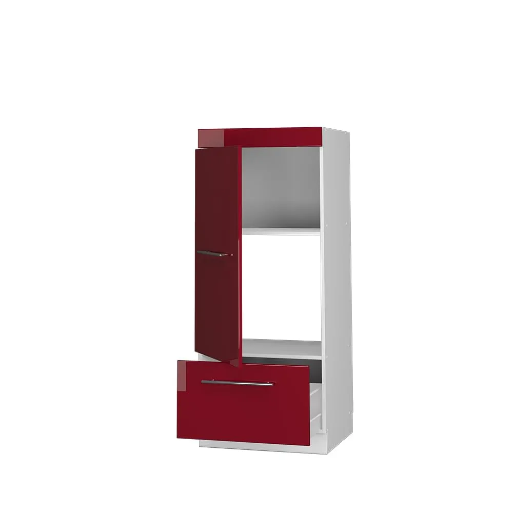 Vicco Mobile Cucina Dispensa Fame-Line, Bordeaux Lucido/Bianco, 60 cm - immagine 4