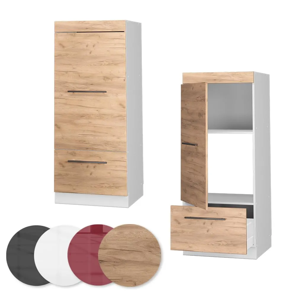 Vicco Mobile Cucina Dispensa Fame-Line Rovere Dorato/Bianco 60 cm - immagine 5