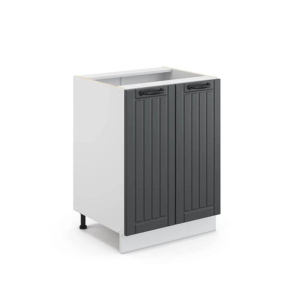 Vicco Mobiletto Base Cucina Fame-Line, Antracite Country, 60 cm - immagine 1