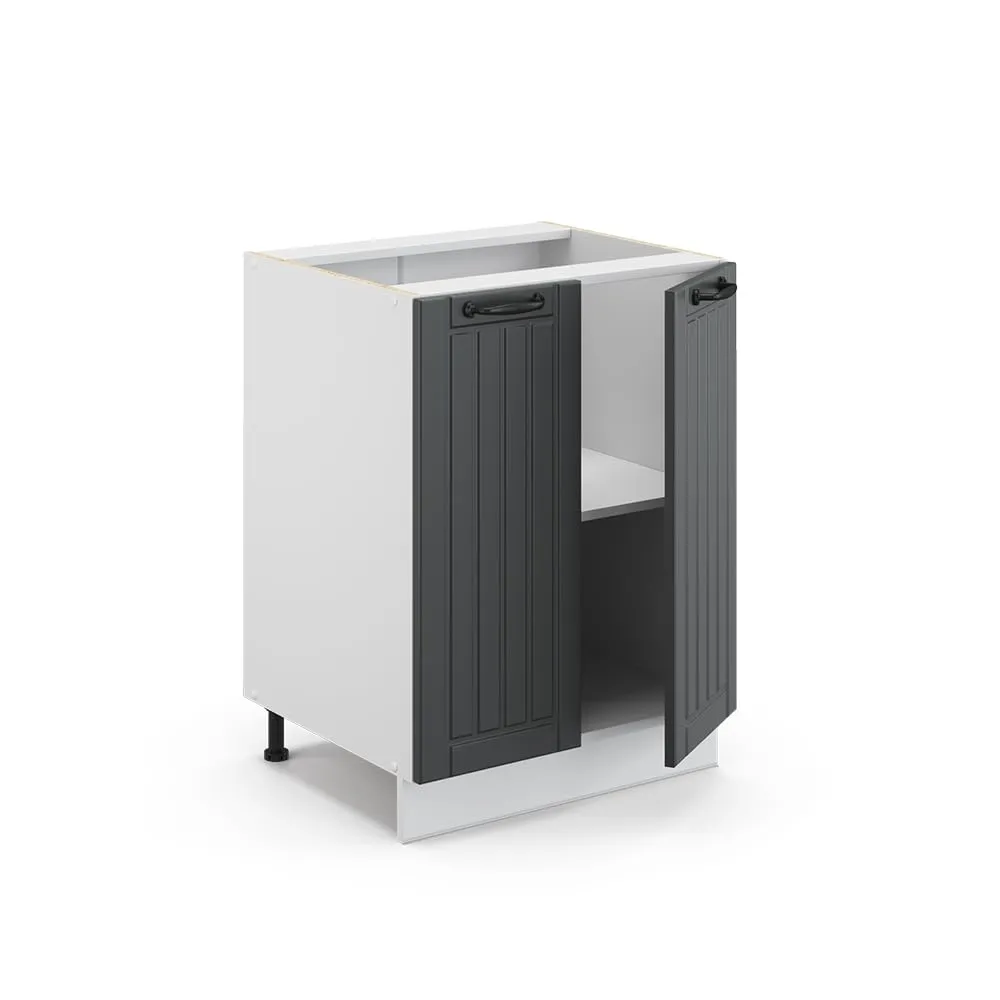 Vicco Mobiletto Base Cucina Fame-Line, Antracite Country, 60 cm - immagine 5