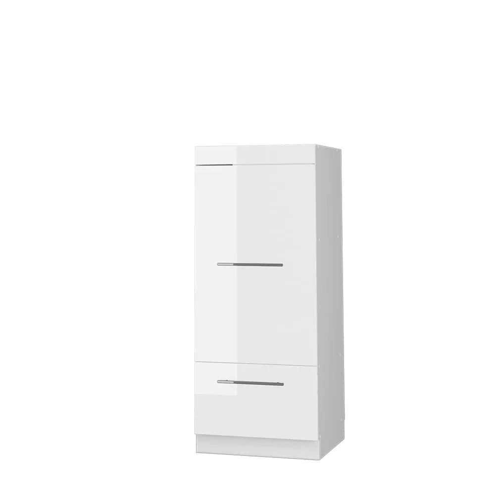 Vicco Mobile Cucina Dispensa Fame-Line, Bianco Lucido/Bianco 60 cm - immagine 1