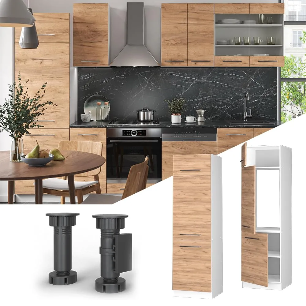 Vicco Armadio Frigorifero Fame-Line, Rovere Dorato, 60 cm - immagine 2