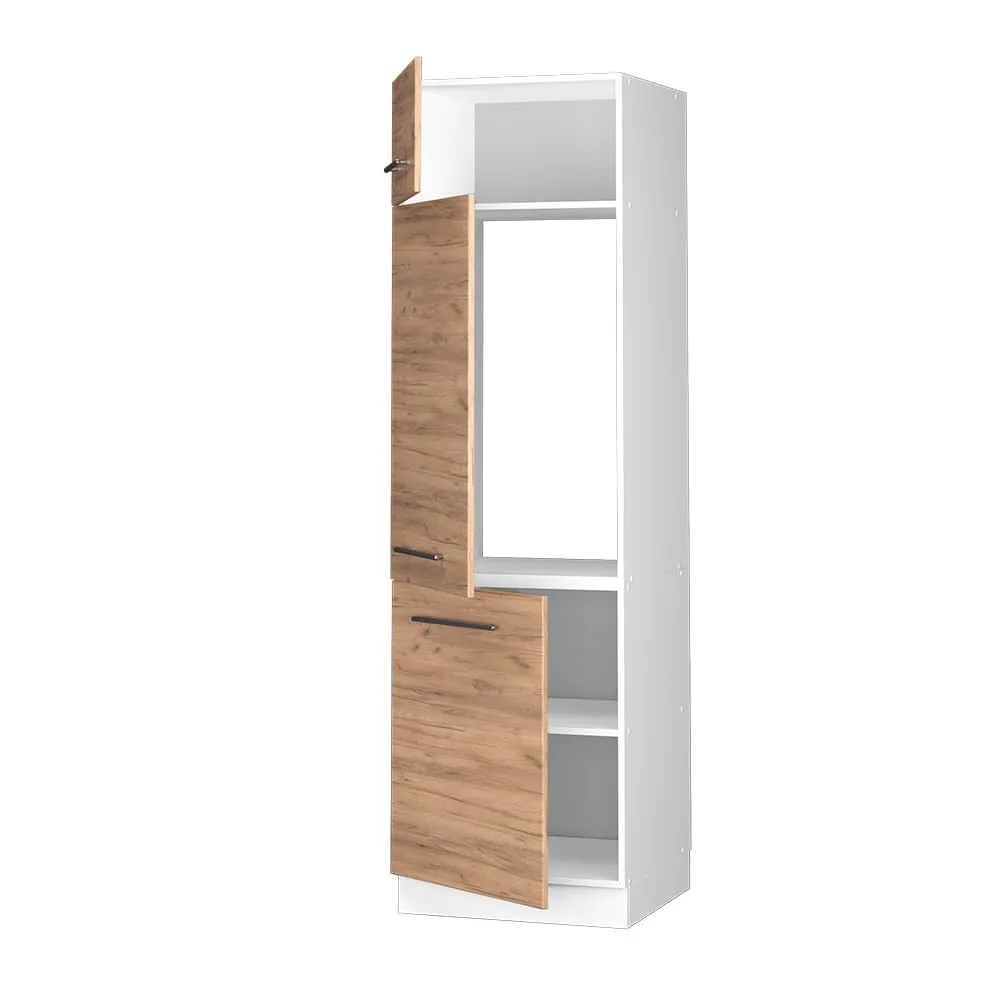 Vicco Armadio Frigorifero Fame-Line, Rovere Dorato, 60 cm - immagine 4