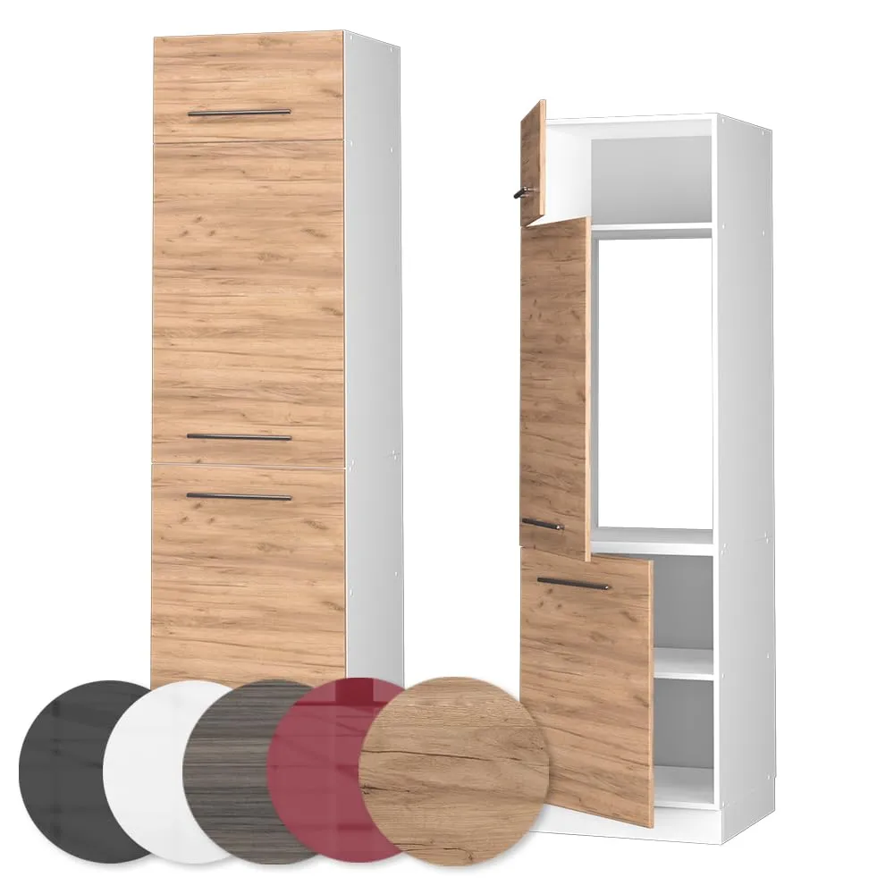 Vicco Armadio Frigorifero Fame-Line, Rovere Dorato, 60 cm - immagine 5