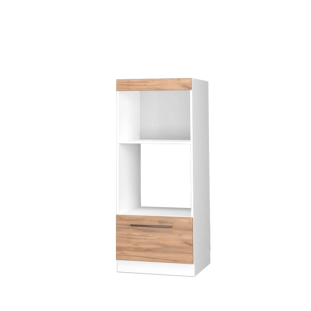 Vicco Mobile Cucina Microonde Fame-Line, Rovere Dorato, 60 cm - immagine 1