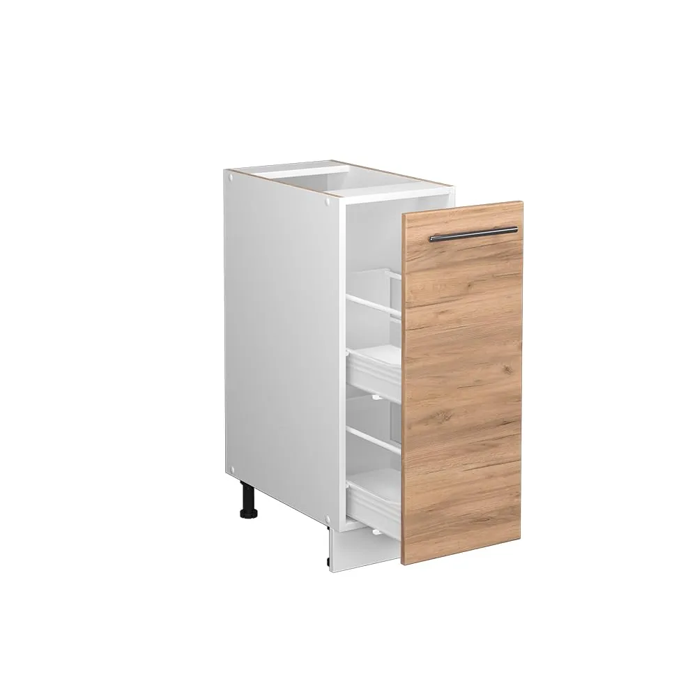 Vicco Fame-Line Dispensa Cucina con Cassetto Estraibile, Rovere Dorato, 30 cm - immagine 5
