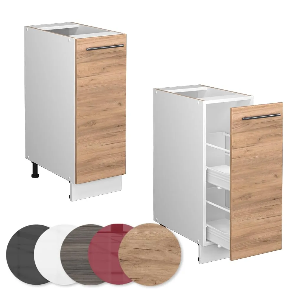 Vicco Fame-Line Dispensa Cucina con Cassetto Estraibile, Rovere Dorato, 30 cm - immagine 6