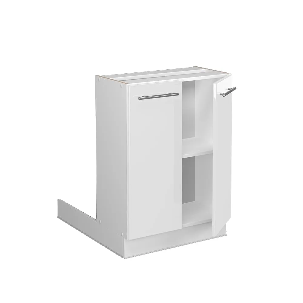 Vicco Isola cucina Fame-Line, Bianco lucido, 60 cm - immagine 4