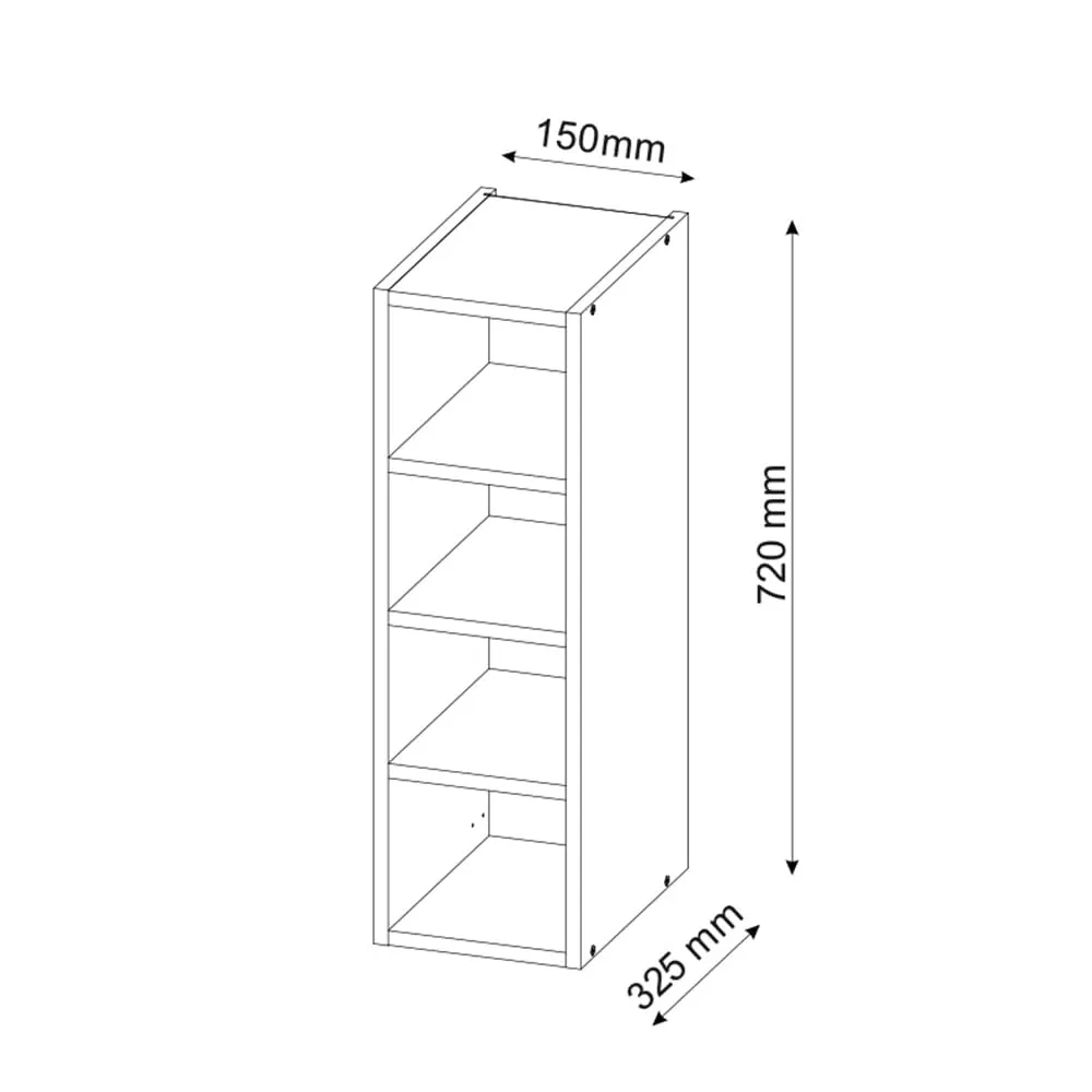 Vicco Pensile Fame-Line, Bianco, 15 cm - immagine 3