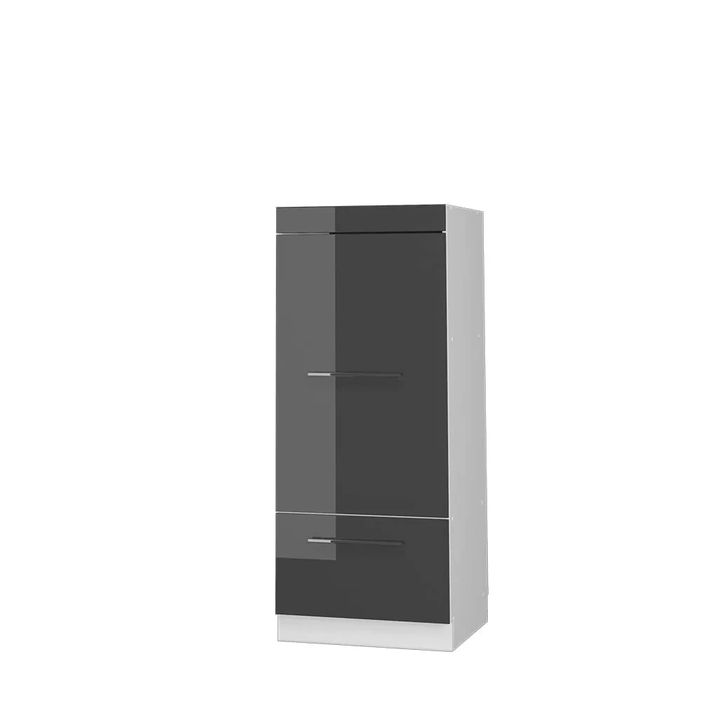 Vicco Mobile Cucina Dispensa Fame-Line, Antracite Lucido/Bianco, 60 cm - immagine 1