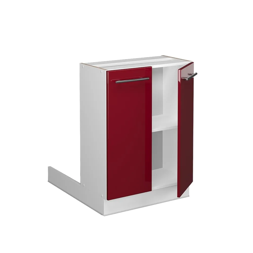 Vicco Isola Cucina Fame-Line, Bordeaux Lucido, 60 cm - immagine 4
