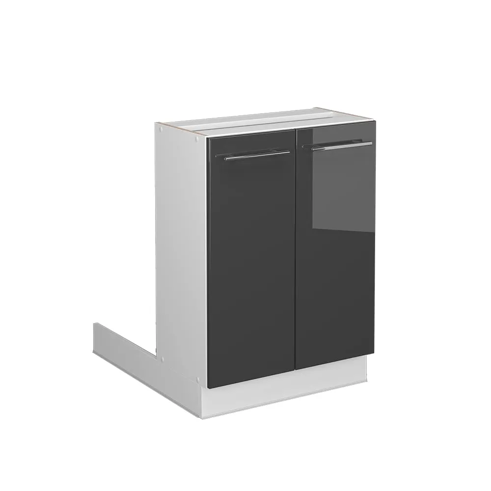 Vicco Isola Cucina Fame-Line, Antracite Lucido, 60 cm - immagine 1